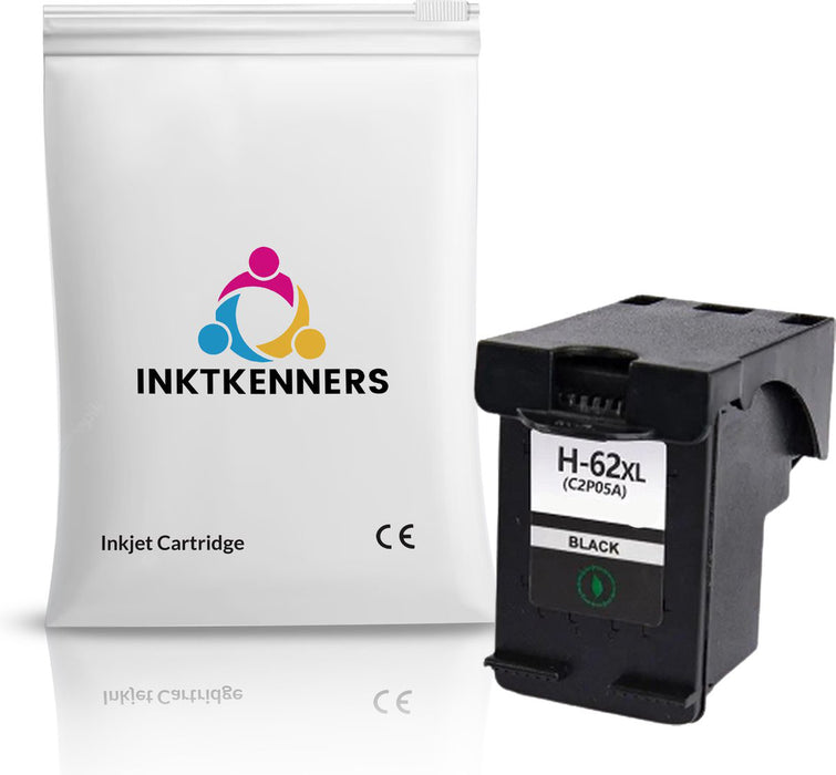 HP 62 / 62XL Inkt Cartridge Zwart - Inktkenners Huismerk