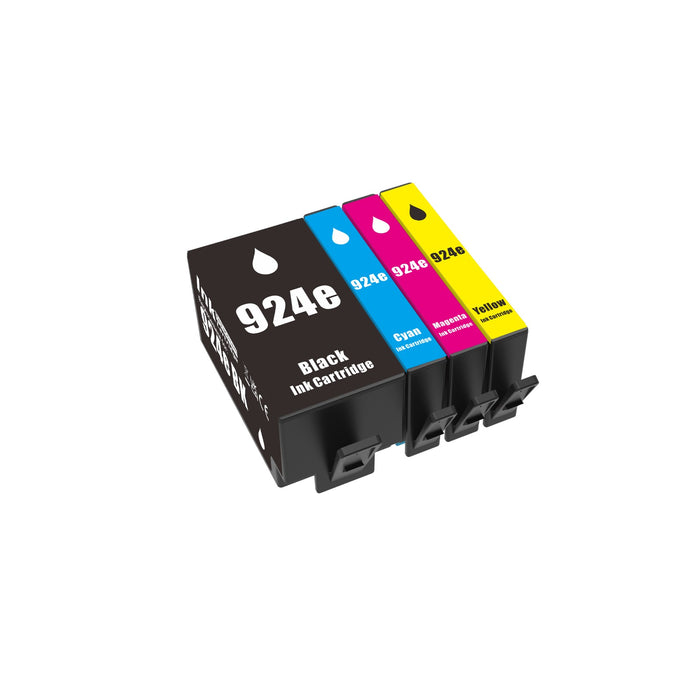 Huismerk HP 924XL Inktcartridge Multipack – Zwart, Cyaan, Magenta, Geel – Compatibel met HP OfficeJet Pro 9010-serie – Complete en voordelige set.