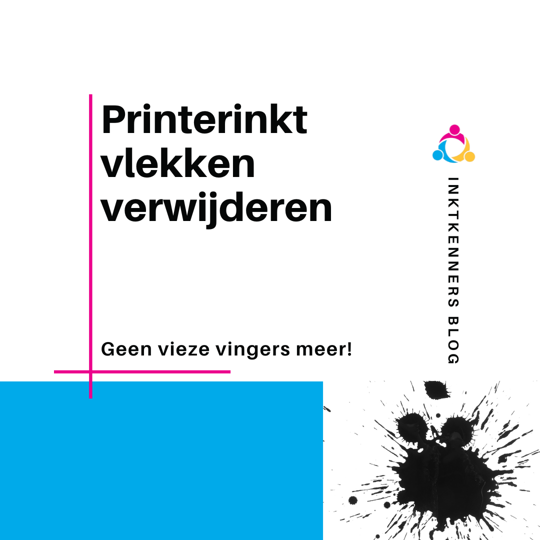 Printerinkt op je handen? Begin met water en zeep
