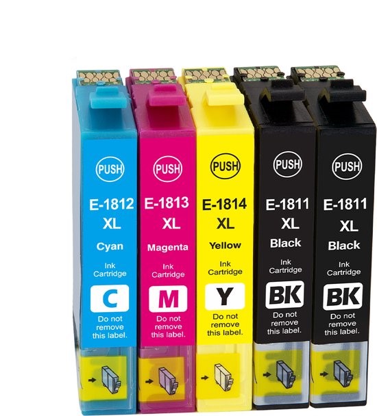 Epson 18xl multipack 5 stuks huismerk inktkenners