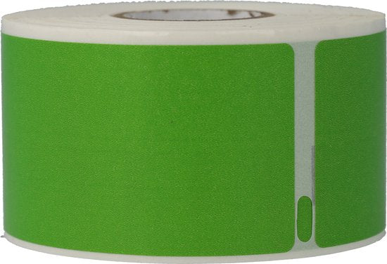 Huismerk label tape voor Dymo 99012 groen