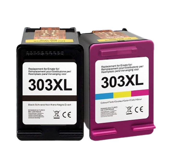 Huismerk HP 303 / 303XL Inkt Cartridge Zwart en Kleur Inktkenners