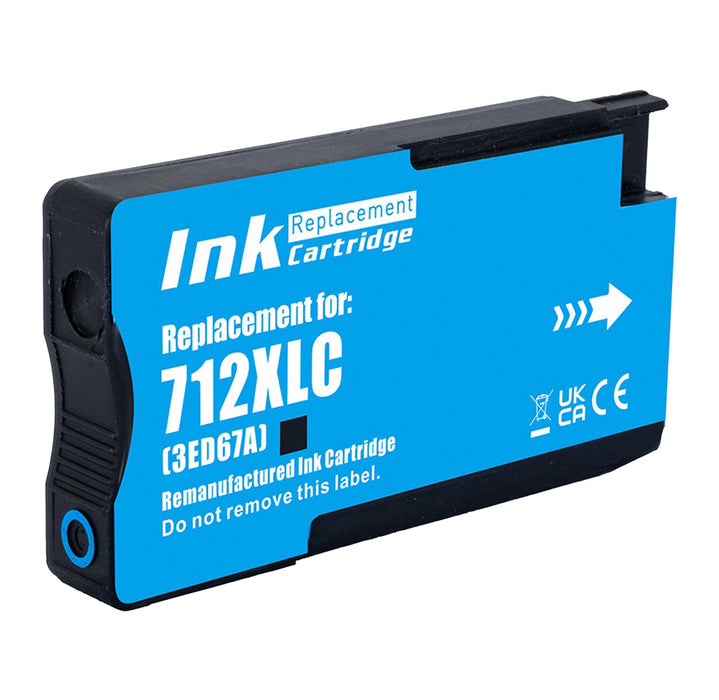 HP Inkt Cartridge Cyaan - 712 / 712XL - Inktkenners Huismerk