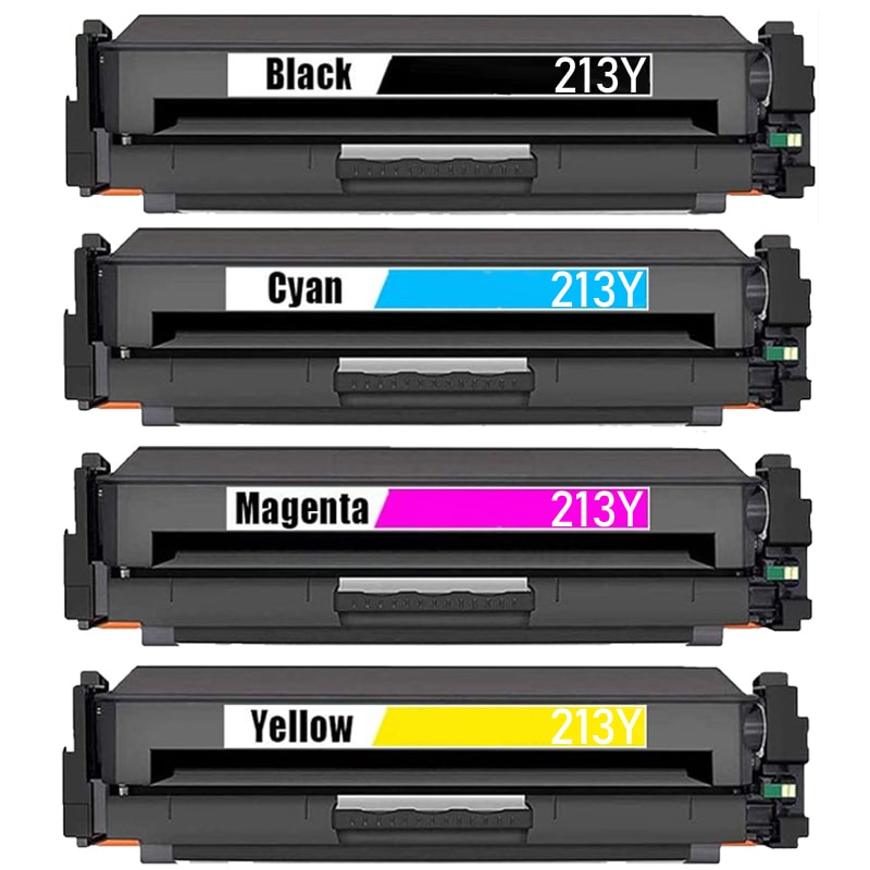 Huismerk HP 213X Toner Multipack – Zwart, Cyaan, Magenta, Geel – Compatibel met HP LaserJet Pro – Complete printoplossing.