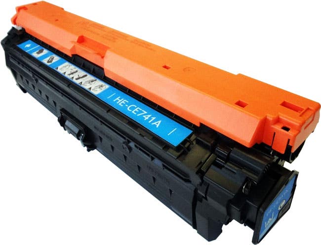 Huismerk HP 307A (CE741A) Toner Cyaan – Compatibel met HP CP5225 – Levendige kleuren & foutloze werking.