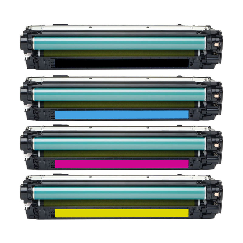 Huismerk HP 650A Toner Multipack – Zwart, Cyaan, Magenta, Geel – Compatibel met HP M750 – Complete voordelige printoplossing.