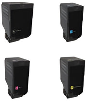 Huismerk Lexmark 74C2 Toner Multipack – Zwart, Cyaan, Magenta, Geel – Compatibel met CS720, CX725 – Voordelige printoplossing.