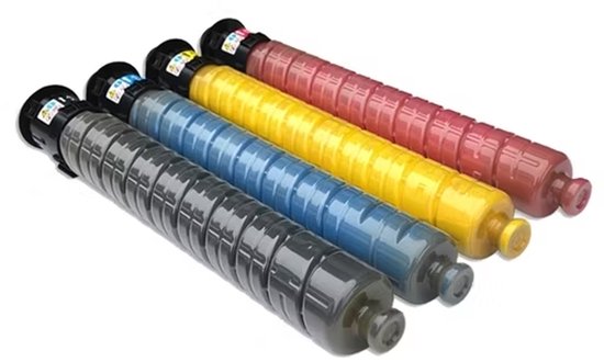 Huismerk Ricoh MP C6003 Toner Multipack – Zwart, Cyaan, Magenta, Geel – Compatibel met MP C3003, MP C4503 – Voordelige printoplossing.