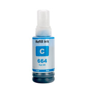 Epson EcoTank 664 Refill Printer Inkt Cyaan - E664 Huismerk