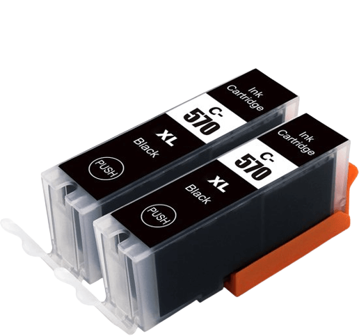 canon 570 zwart inktcartridge dual set